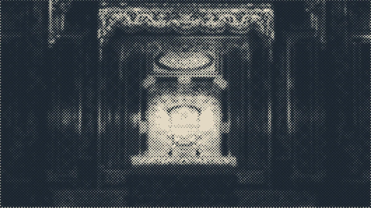 An ornately carved wooden chair.