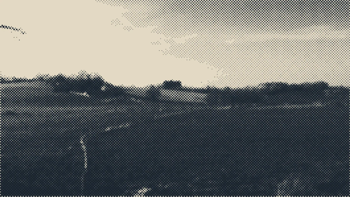 Rolling English farmland.