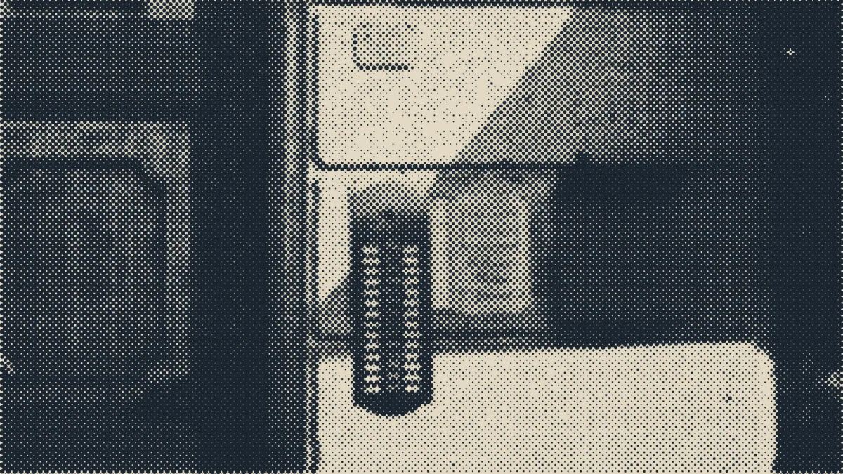 An engraved brass plate.