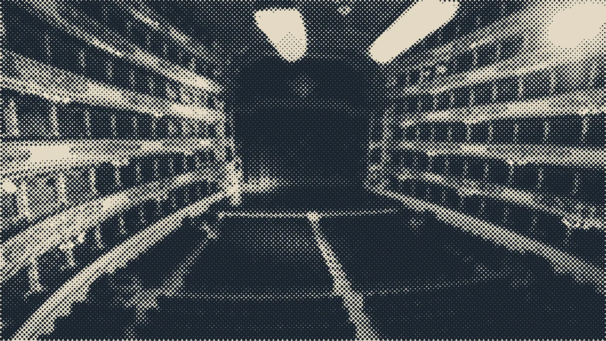 The proscenium of an opera house.
