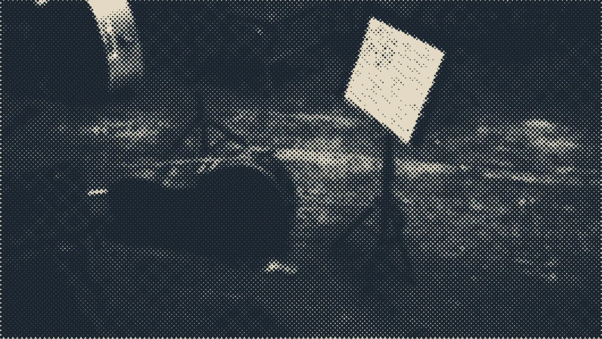 An empty rehearsal room.